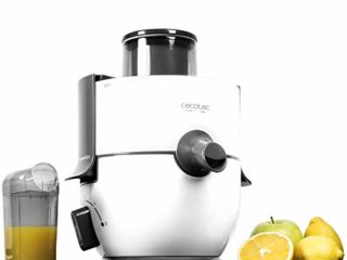 Cecotec Licuadora para Frutas y Verduras StrongTitanium 19000. 650W Potencia, 19000 rpm de Velocidad, Recubrimiento de Titanio en el Disco, Canal de Entrada XL, Color Blanco