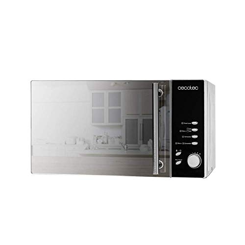 Cecotec Microondas de convección Convection 2500. 900 W, Grill de 1950 W, Capacidad 25 Litros, Horno de calor por convección, 8 Funciones preconfiguradas, Pantalla LED