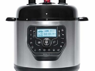 Cecotec Olla programable GM Modelo H Deluxe. Programable 24 Horas con Capacidad de 6 litros. Incluye función báscula e innovadora Tapa Advance, abatible y más cómoda para liberar la presión.