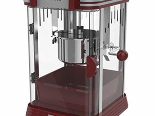 Cecotec Palomitero Eléctrico Fun&Taste P´Corn Classic. 300 W, Diseño Retro, Olla de Acero Inoxidable de 500 ml, Bandeja extraíble, Potencia 300 W, Luz Interior, Cuchara dosificadora
