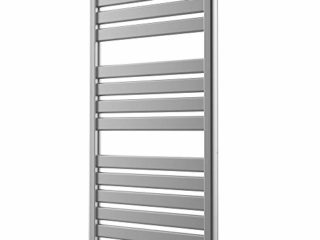 Cecotec Radiador Toallero Eléctrico Bajo Consumo Ready Warm 9050 Twin Towel Inox. Seca Toallas de 500 W, IP24 2 Modos, Temporizador, Pantalla LED, Kit de instalación, Gris oscuro