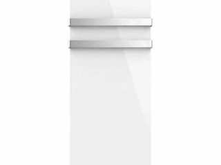 Cecotec Radiador Toallero Eléctrico Bajo Consumo Ready Warm 9870 Crystal Towel White. 850W, Pantalla LED, Doble Colgador Acero INOX, Temporizador semanal, Mando a Distancia, Protección IP24