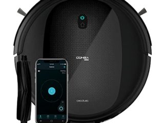 Cecotec Robot Aspirador y Fregasuelos Conga 1990 Connected. 4in1, 1400 Pa, Control por App, Alexa y Google Home, Cepillo para Mascotas, Fregado Inteligente, Autonomía 160min