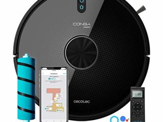Cecotec Robot Aspirador y fregasuelos Conga 4690 Ultra. Tecnología Láser, Aspira, Friega, Barre y Pasa la mopa, RoomPlan, Sensor óptico, App Control, 2700 Pa, 10 Modos, 2 Tanques, Mando a Distancia