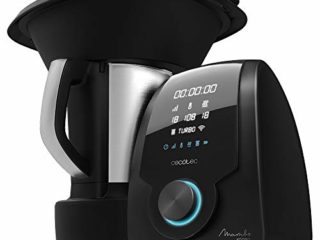 Cecotec Robot de Cocina Multifunción Mambo 10090, App, Cuchara MamboMix, Jarra Habana con Revestimiento cerámico, 30 Funciones, Jarra de Acero INOX 3,3l Apta para lavavajillas, Báscula incorporada