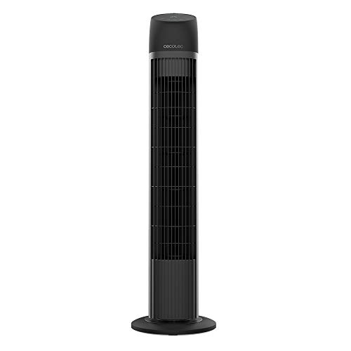 Cecotec Ventilador de Torre con Mando a Distancia y Temporizador EnergySilence 8050 SkyLine Smart. 45 W, Altra 33", Motor de cobre, 3 Velocidades, Oscilación, Pantalla LED
