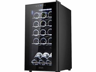 Cecotec Vinoteca GrandSommelier 15000 Black Compressor. 15 Botellas, Compresor, Alto Rendimiento garantizado, Temperatura Regulable, Luz interior