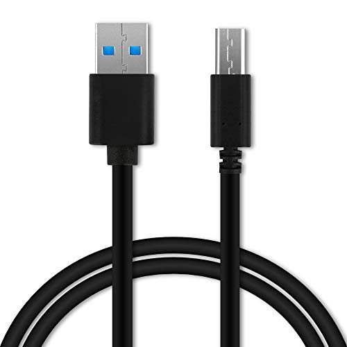 CELLONIC® Cable USB Datos 1m Compatible con móviles Blackview BV9900, BV9800 Pro, BV9700 Pro, BV6800 Pro, BV6600, BV6300 Pro Cable Carga USB C Type C a USB A 3.1 Gen 1 3A Negro PVC