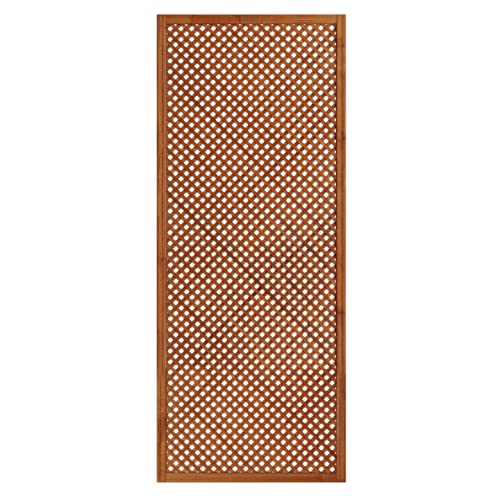 Celosía De Madera Tratada para Decoración De Terrazas, Jardines y Exteriores - Teca (228x92 cm)