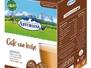 Central Lechera Asturiana Cápsulas de Café con Leche, 4 x 16 cápsulas