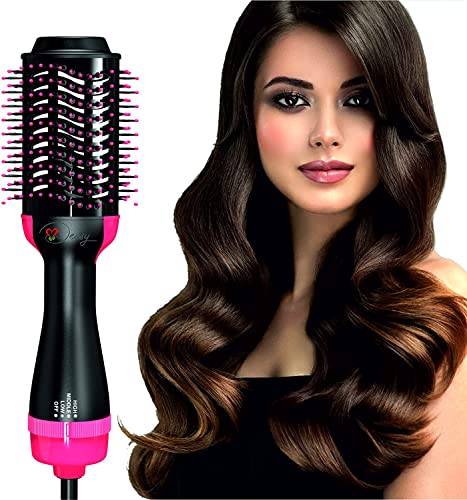 Cepillo de Aire Caliente Portátil, Deasy, 4 en 1 Cepillo Secador de Pelo, 3 modos, Multifunción Secador de con Iones Negativos