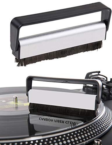 Cepillo DE Fibras DE Carbono para Limpiar Discos DE Vinilo - Limpieza en Seco o con Liquido/Ref.2183