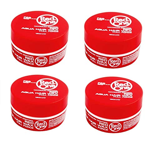 CERA REDONE REHECHA PARA PELO ROJO LOTE ROJO DE 4 (4X150ML) AQUA HAIR WAX FULL FORCE