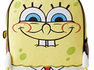 CERDÁ LIFE'S LITTLE MOMENTS, Mochila Infantil Bob Esponja con Aplicaciones de Color Amarillo-Licencia Oficial Nickelodeon Unisex niños, Multicolor, 260X310X100MM