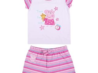 Cerdá - Pijama Peppa Pig Niña de Color Rosa - Licencia Oficial Nickelodeon