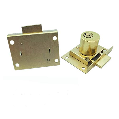 Cerradura de leva para muebles, cerradura de latón, para puerta, gabinete, buzón y cajón, 2 llaves, 2 tipos para elegir