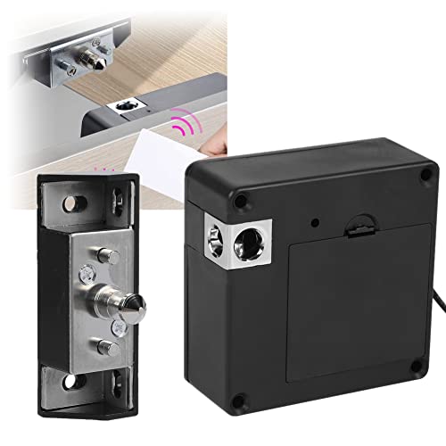 Cerradura Del Cajón Del Gabinete, Oficina En El Hogar Rfid Smart Hidden Drawer Locker Cerradura Inteligente Del Gabinete Cerraduras De Seguridad Para Bebés Lector Electrónico Invisible Negro