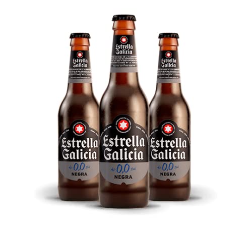 Cerveza Estrella Galicia 0,0 Negra 24x25cl