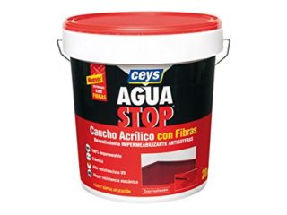 ceys CE903308 AGUASTOP Caucho Fibras Blanco 20 KG, Standard