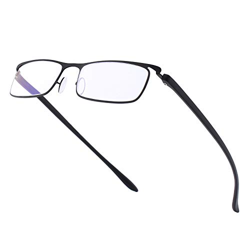 CGID Lentes de lectura anti-luz azul con marco TR90 para hombres y mujeres, QKX001