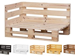 Chaise Longue Sofa PALETS Lijado Y Cepillado - Medida 120cm X 80cm -Interior/Exterior Nuevo-Natural Sillon PALETS/Sofa para Patio