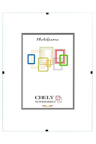 Chely Intermarket | 28A1A | Marco Clip 50x70 cm de Metacrilato | Soporte sin Marco para fotografías, Posters, certificados y Recuerdos. Complemento Ideal para Colgar en la Pared.(1.45)