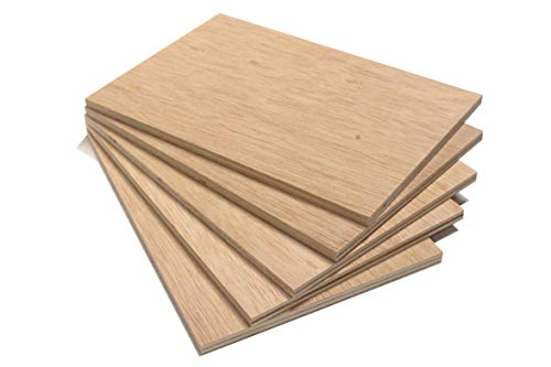 Chely Intermarket | 40B1B | Tablero madera contrachapado de 30x40 cm/10 mm-grosor/1 tablero/chapas de abedul lijado en ambas caras. Especial para cortes con láser, CNC, Pirograbado. Grosor(30x40-0,50)