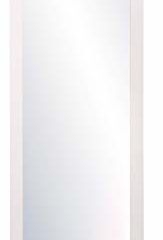 Chely Intermarket, Espejo de pared cuerpo entero 30x130cm (Marco exterior 37,2x137,2cm) (Blanco-Liso) MOD-128 | Forma rectangular | Decoración de salón, dormitorio | Acabado Elegante (128-30x130-5,10)