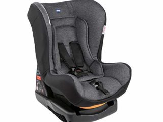 Chicco 07079163500000 - Chicco Cosmos - Silla de coche reclinable para bebés de 0-18 kg, grupo 0+/1 para niños de 0-4 años, cojín reductor para bebés, acolchado suave, color gris (Ombra), unisex