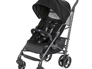 Chicco Liteway 3 Silla Paseo Ligera y Plegable desde 0 Meses hasta 22 Kg, Carrito de Bebé Compacto y Reclinable, Posición para Dormir, Cierre Tipo Paraguas y Capota Convertible, Negro (Jet Black)