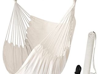 Chihee Silla de la Hamaca Hamaca Grande de relajación Que cuelga, Silla de Tela del algodón para Mayor Comodidad y Durabilidad Interior/al Aire Libre del hogar