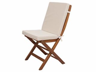 CHILLVERT KAN205 - Cojin Para Silla Con Respaldo Hampton 90x45x5 cm Beige Desenfundable