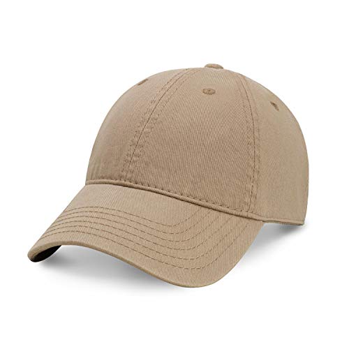 CHOK.LIDS Gorra de béisbol de Primera Calidad para Todos los días Gorra de béisbol de algodón Unisex para Hombres y Mujeres Ajustable Ligera Estilo Polo Visera Curva (Caqui)