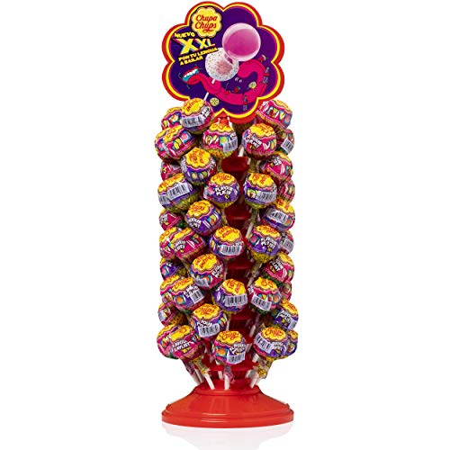 Chupa Chups XXL, Caramelo relleno de Chicle con Palo de Sabores Variados, Rueda de 60 unidades de 29 gr. (Total 1.740 gr.) 1740 g