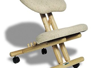 cinius Silla ergonómica Profesional sin Respaldo (Crema)