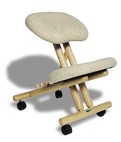 cinius Silla ergonómica Profesional sin Respaldo (Crema)