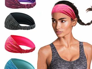 Cinta para el Pelo Deportiva para Mujer, para Yoga, Correr, Entrenamiento, Fitness, Tenis, Gimnasio, Bicicleta, Senderismo, Voleibol, Danza, Viajes, elástica, Antideslizante, Ligera Color 2