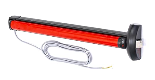 CISA 159851090 antipánico, Cárter negro y barra roja, 130