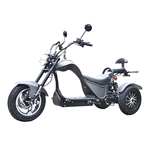 CityCoco Cobra S3 Matriculable 4000W 48 Ah (3 Ruedas, Dual Motor, Batería de Litio 60V 48 Ah, Autonomía 80 km, Velocidad Máxima 45Km/h) – Negro
