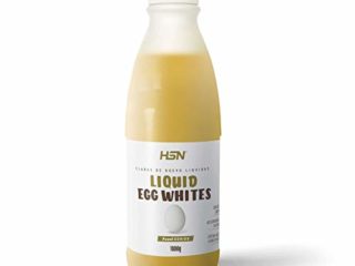 Claras de Huevo Líquida de HSN | 1 Kg = 32 Claras Pasteurizadas por Envase | Procedente de Gallinas Europeas | Alto Aporte de Proteína Sin grasas ni colesterol | No-GMO, Vegetariano, Sin Gluten