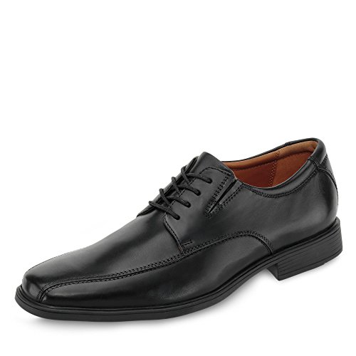 Clarks Tilden Walk, Zapatos Hombre, Negro (Black Leather), 42 EU