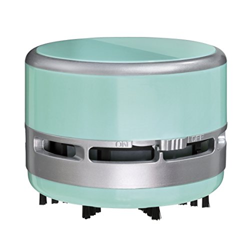 Clauss 2Clean Miniaspirador, con Pilas, Plástico, Menta/Plata