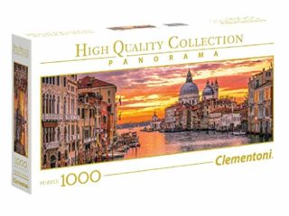 Clementoni - Puzzle 1000 piezas panorámico paisaje ciudad El Gran Canal de Venecia, Puzzle adulto Italia (39426)