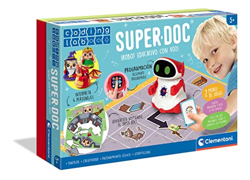 Clementoni - Super Doc - robot educativo a partir de 5 años, juguete en español (55379)