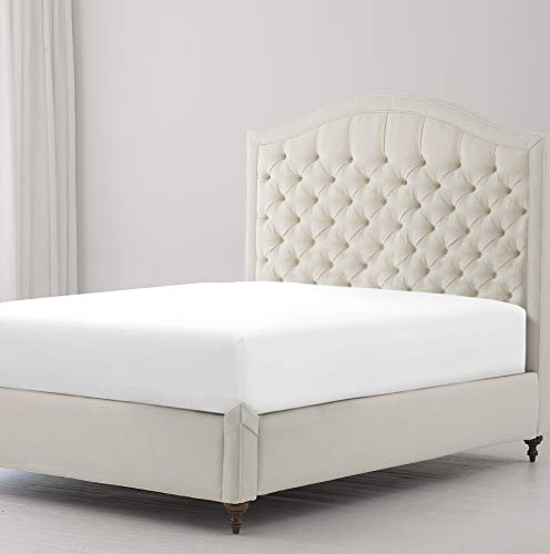 Clicktostyle Sábana bajera de poli algodón, color liso, sábana bajera para cama de 75 x 190 cm