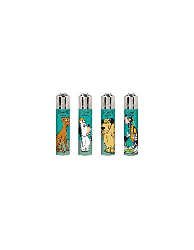 Clipper - Doggies - Mecheros Clipper Personalizados - Encendedores Clipper edición Limitada - Pack de 4 Unidades