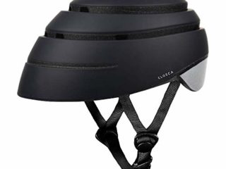 Closca Casco de Bicicleta para Adulto, Plegable Helmet Loop. Casco de Bici y Patinete Eléctrico/Scooter para Mujer y Hombre Unisex. Negro/Reflectante, Talla M