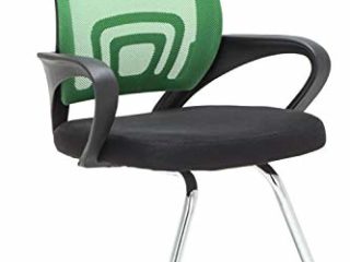 CLP Silla De Conferencia Eureka En Estilo Cantilever Eureka I Silla Confidente con Reposabrazos I Silla De Oficina Moderna & Sin Ruedas I Color:, Color:Verde Claro