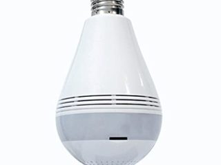 Cámara De Seguridad Con Bombilla WiFi 1080P HD, Bombilla De Cámara IP De Ojo De Pez Panorámica Inalámbrica De 360 Grados, Lámpara De Cámara De Luz LED De 2MP Con Detección De Movimiento De Visión Noct