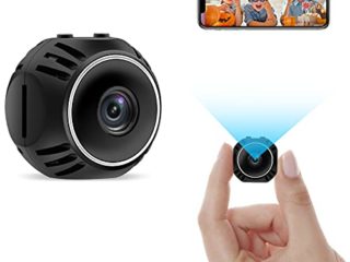 Cámara Espía Oculta, WiFi Mini Camara Vigilancia Camara, Inalámbrica Camara Seguridad Detección de Movimiento para Coche Interior